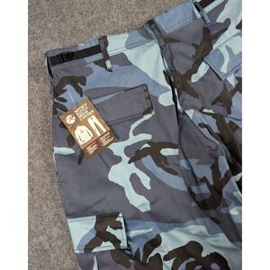 Rothco BDU Pants Mens Large Sky Blue Camo Cargo Military Combat NWT